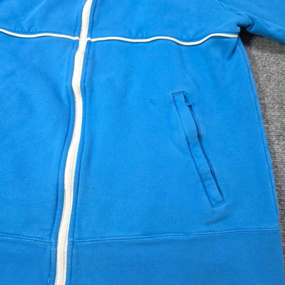 The North Face Mens Blue Brown White Track Jacket Full Zip Size L‎ G Athletic